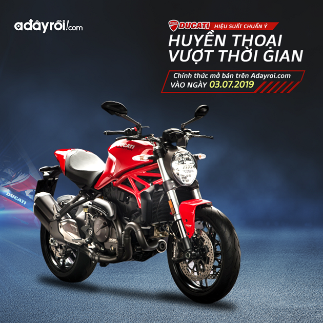 Xe mô tô Ducati sẽ được phân phối thông qua trang thương mại điện tử Adayroi