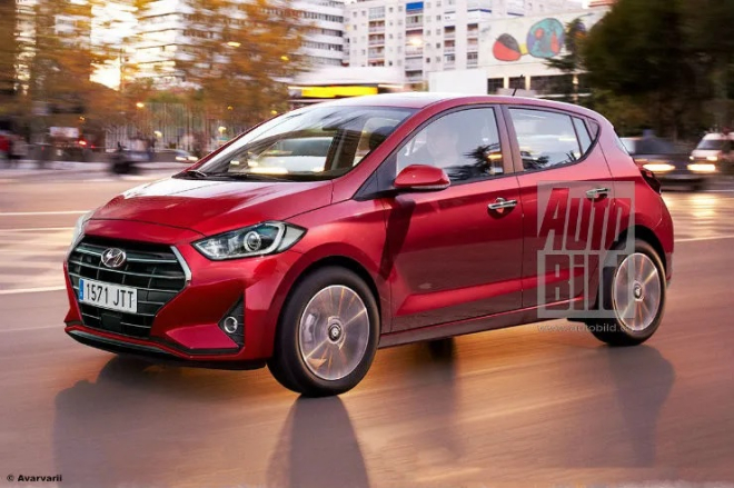 Hình ảnh phác họa Hyundai Grand i10 mới của tờ Auto Bild