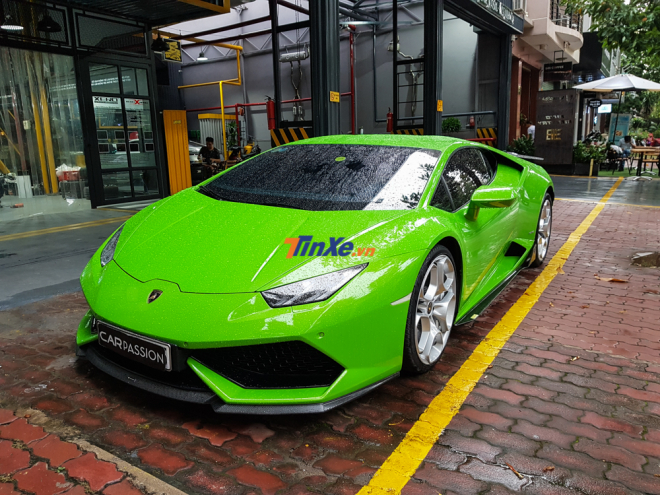 siêu xe Lamborghini Huracan LP610-4 xanh cốm siêu xe Lamborghini Huracan LP610-4 xanh cốm