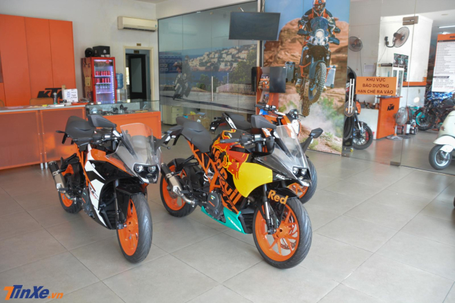 KTM RC 390 MotoGP Edition 2019 ra đời dựa trên ý tưởng thiết kế bộ áo của mẫu xe đua Red Bull KTM MotoGP 2019