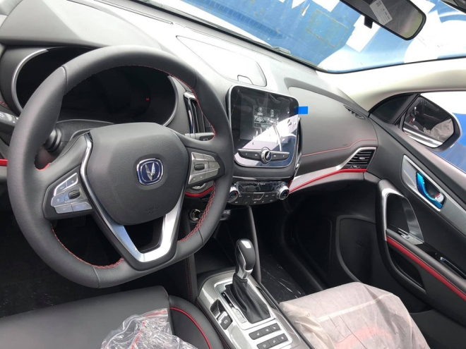 Nội thất mẫu Changan CS55 xuất hiện tại cảng Hải Phòng (Ảnh: Linh Nguyễn) Nội thất mẫu Changan CS55 xuất hiện tại cảng Hải Phòng (Ảnh: Linh Nguyễn)