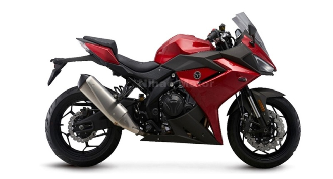 Chiếc xe mang ngoại hình lai tạp giống nhiều mẫu Sport bike của Kawasaki