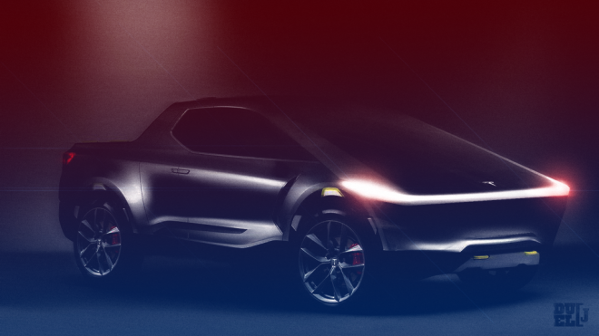 M&acirc;̃u xe bán tải chạy đi&ecirc;̣n của Tesla do Justin Duel James thi&ecirc;́t k&ecirc;́ dựa tr&ecirc;n hình ảnh hé l&ocirc;̣