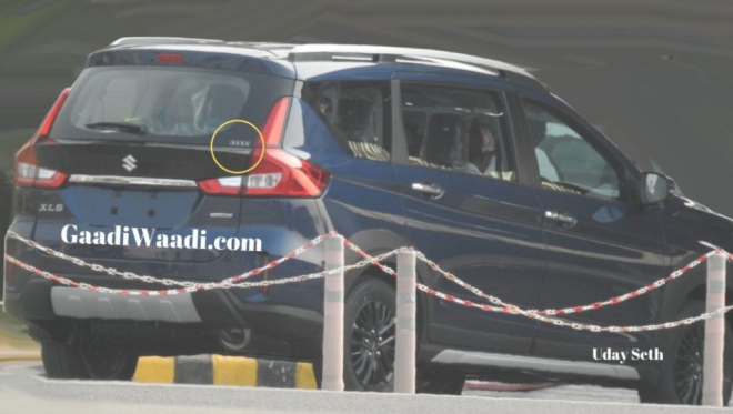 Thiết kế đu&ocirc;i xe của Suzuki XL6 2019 kh&ocirc;ng kh&aacute;c nhiều so với Ertiga mới
