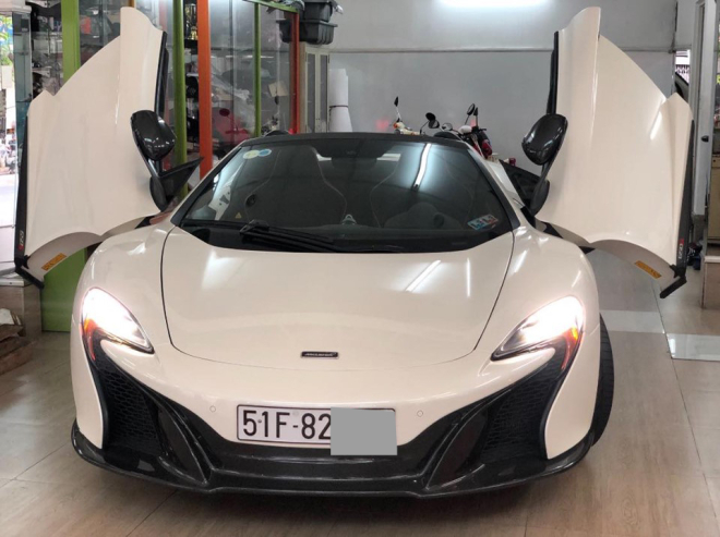 Chỉ từ 11 tỷ đồng, nh&agrave; gi&agrave;u Việt đ&atilde; mua được si&ecirc;u xe mui trần McLaren 650S Spider đặc biệt n&agrave;y