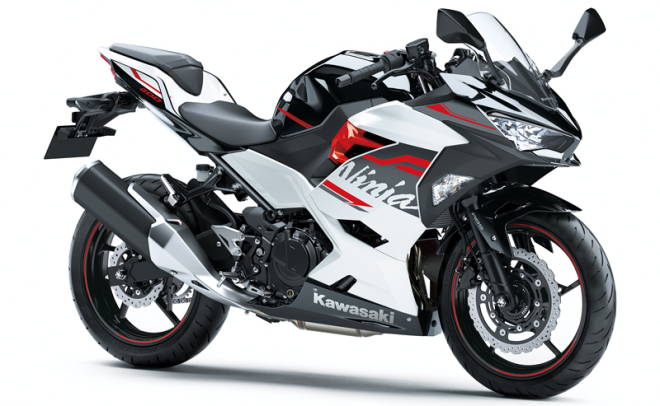 Kawasaki Ninja 400 2020 m&agrave;u Trắng Đen