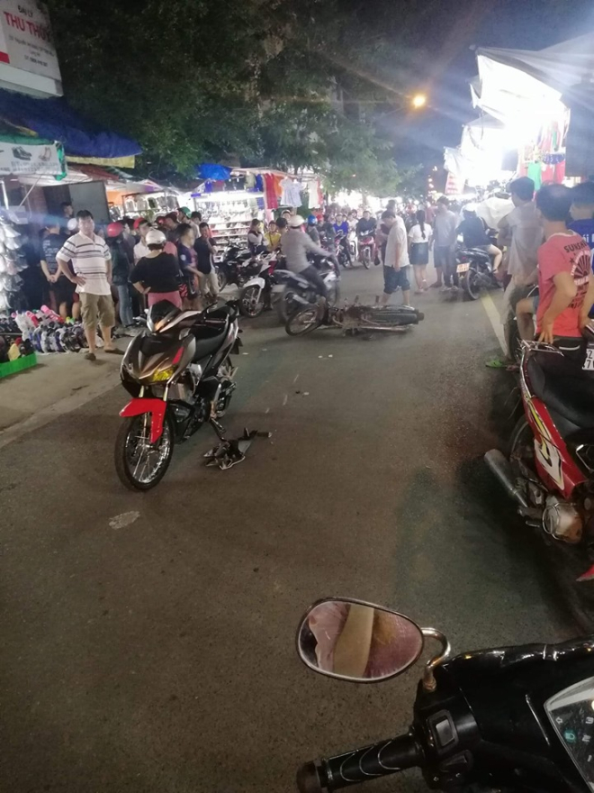 Honda Winner X gặp nạn khi va chạm với 2 đối tượng ăn trộm