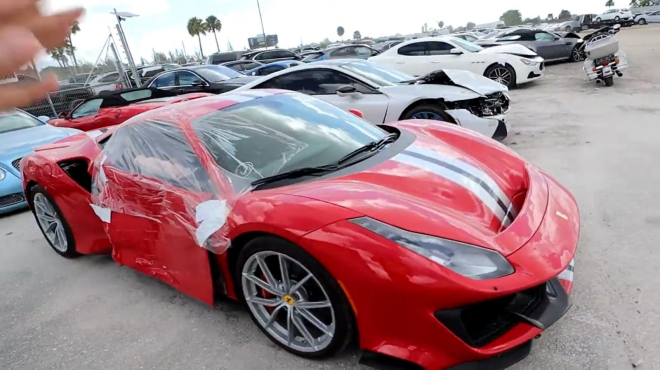 Chiếc Ferrari 488 Pista 2019 n&agrave;y mới chạy được hơn 200 km th&igrave; gặp nạn