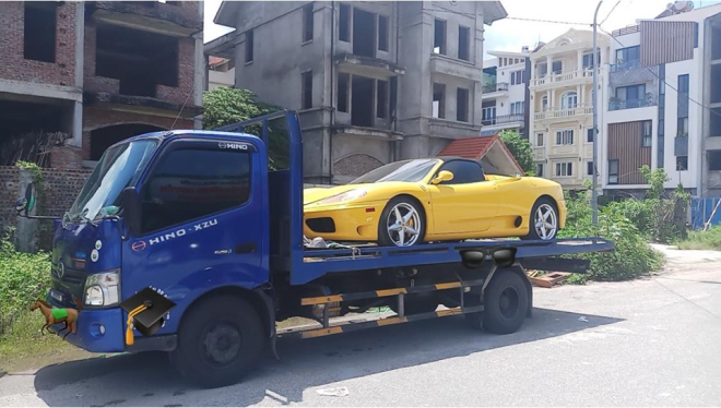 Gần 1 năm định cư Hải Ph&ograve;ng, si&ecirc;u xe Ferrari 360 Spider m&agrave;u v&agrave;ng sắp t&aacute;i xuất trong Nam