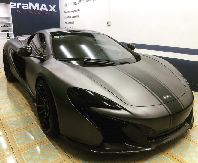 Si&ecirc;u xe mui trần McLaren 650S Spider độ m&acirc;m ADV.1 thay &aacute;o m&agrave;u x&aacute;m nh&aacute;m