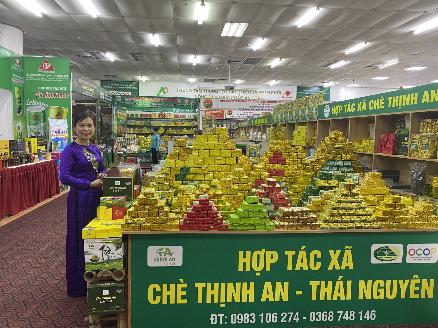 HTX Ch&egrave; Thịnh An tham gia hội chợ l&agrave;ng nghề v&agrave; sản phẩm OCOP, giới thiệu ch&egrave; ngon từ v&ugrave;ng 