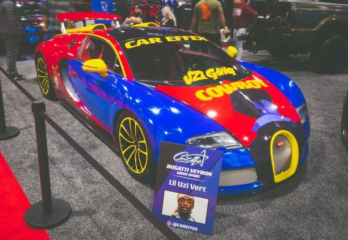 Tá hoả với cách độ siêu xe mui trần Bugatti Veyron của rapper Lil Uzi Vert