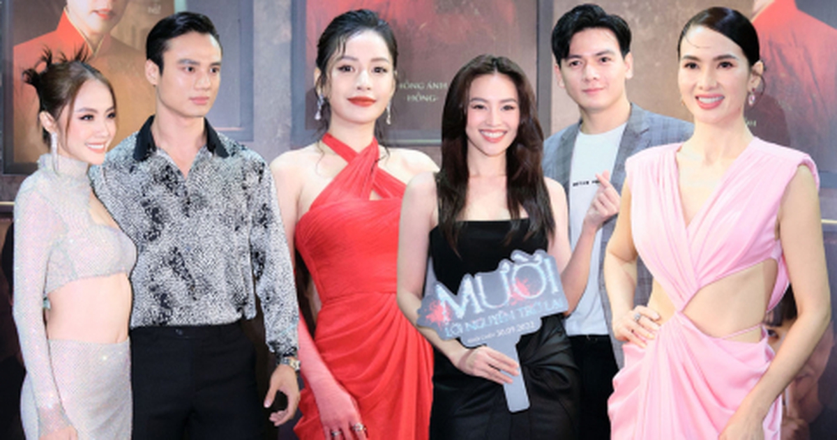 Thảm đỏ 'Mười: Lời nguyền trở lại': Lan Ngọc sánh đôi trai trẻ, Chi Pu ...
