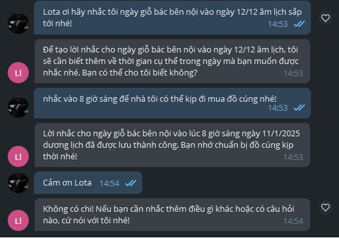 "Hôm nay là ngày mấy Lịch Âm?" - Câu hỏi này trở thành dĩ vãng từ khi tôi dùng Lotus Chat- Ảnh 5. "Hôm nay là ngày mấy Lịch Âm?" - Câu hỏi này trở thành dĩ vãng từ khi tôi dùng Lotus Chat- Ảnh 5.