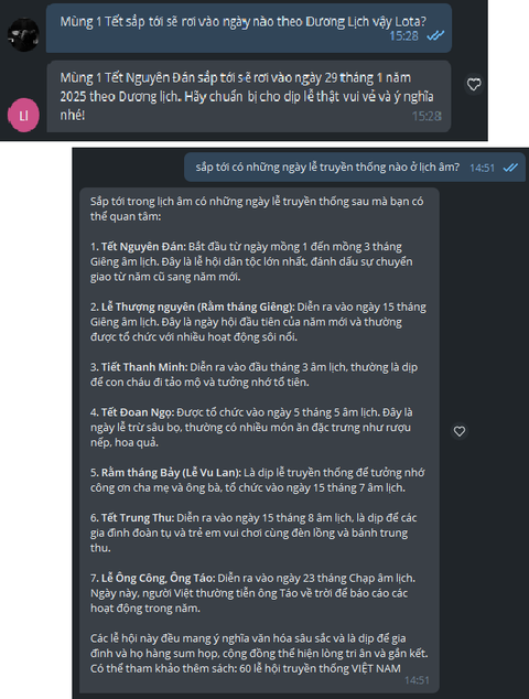 "Hôm nay là ngày mấy Lịch Âm?" - Câu hỏi này trở thành dĩ vãng từ khi tôi dùng Lotus Chat- Ảnh 4. "Hôm nay là ngày mấy Lịch Âm?" - Câu hỏi này trở thành dĩ vãng từ khi tôi dùng Lotus Chat- Ảnh 4.