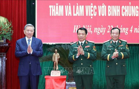 Tổng Bí thư: lich truc tiep bong da ngoai hang anh chủng Tăng thiết giáp phải thật sự xứng đáng là lực lượng đột kích mạnh- Ảnh 4.