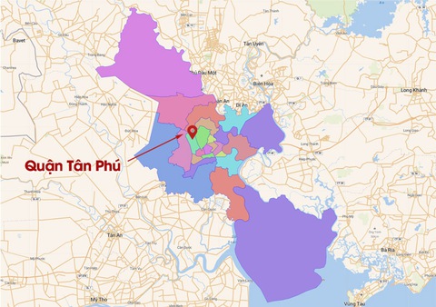 Vị trí xem bong da truc tiep nhanh nhat Phú trên bản đồ TP.HCM.