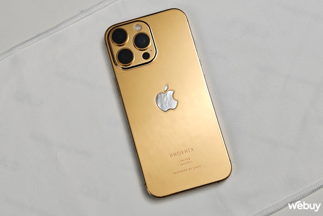 Cận cảnh iPhone 16 Pro Max mạ vàng 24K: Giới hạn 200 chiếc trên toàn cầu, giá gần 100 triệu đồng- Ảnh 1.