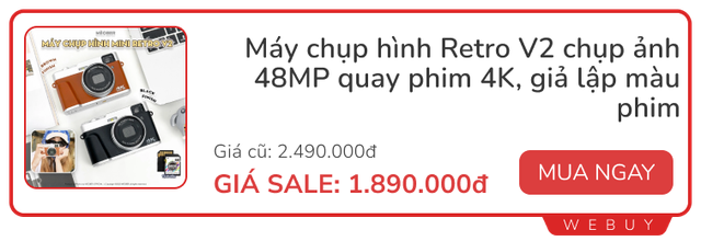 Loạt đồ hay đang sale: Tai nghe trong suốt, máy chiếu mini, máy ảnh vintage... mua làm quà 20/10 cũng hết nấc- Ảnh 4.