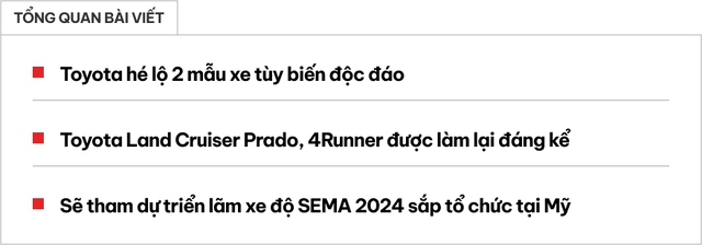 Mê Toyota Prado 2024 nhưng thích dáng bán tải thì bản độ độc đáo ra mắt tuần sau này sẽ dành cho bạn- Ảnh 1.