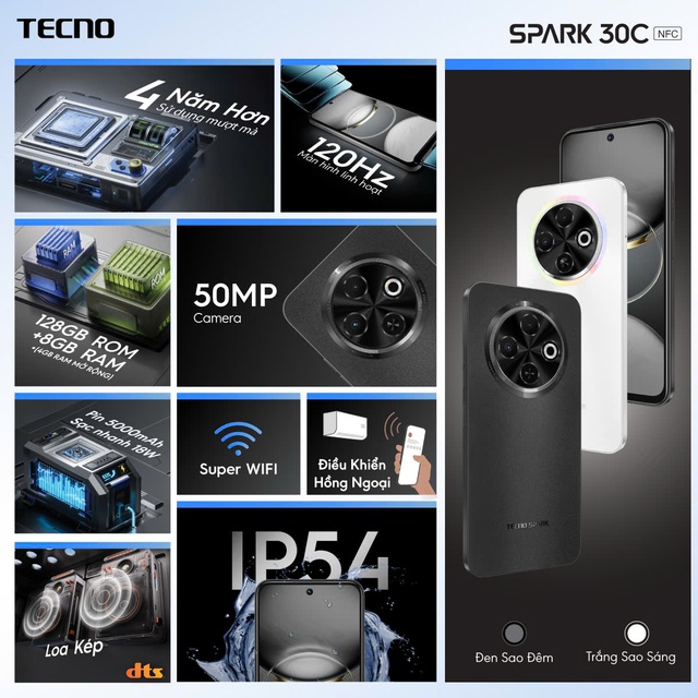 Tecno Spark 30C: Màn hình 120hz, loa kép, pin khoẻ, giá ‘hạt dẻ’ chưa đến 3 triệu - Ảnh 5.