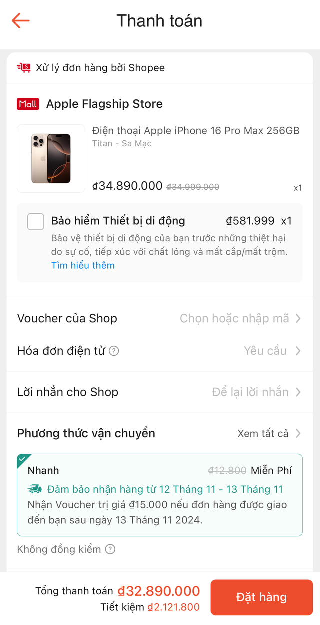 iPhone 16 Pro Max chạm giá đáy mới trong ngày sale 11/11- Ảnh 2.