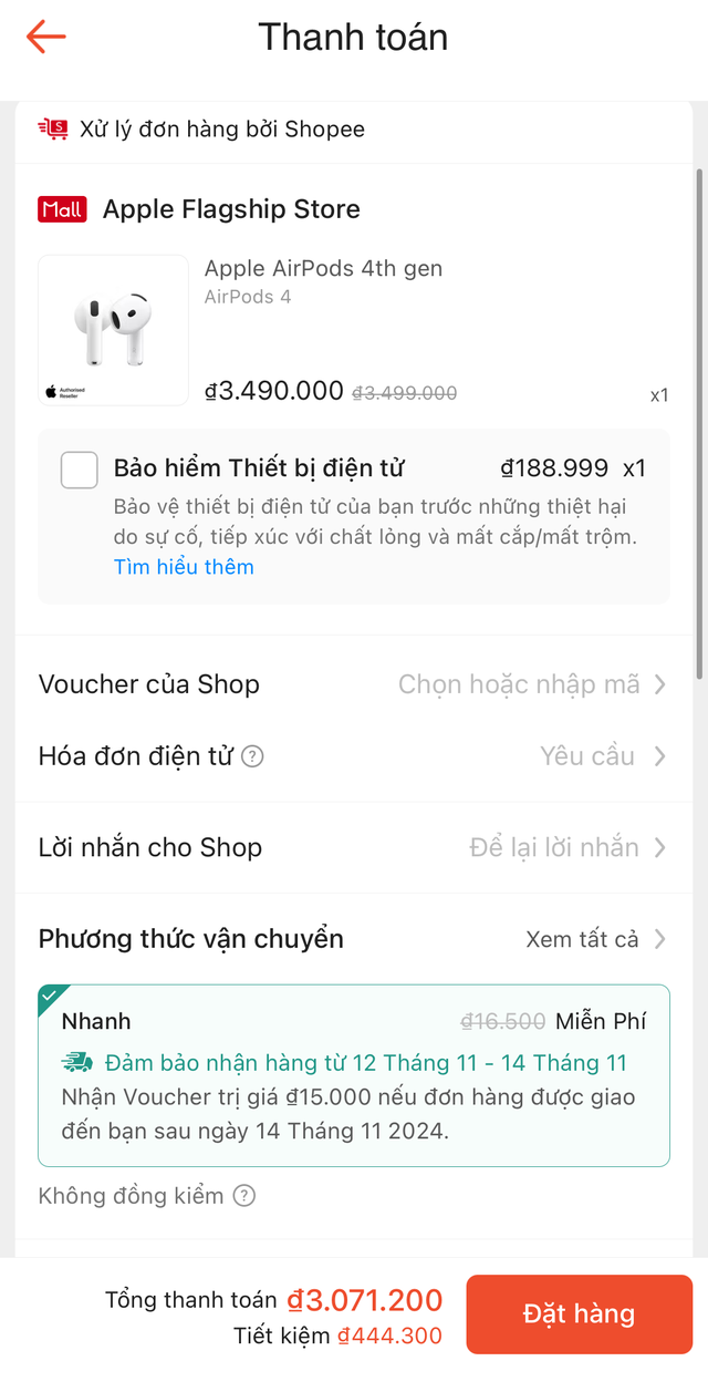 AirPods 4 giảm giá mạnh trong ngày sale 11/11- Ảnh 2.