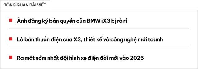 BMW iX3 thế hệ mới lộ thông tin: Khung gầm Neue Klasse hoàn toàn mới, công suất 300-600 mã lực, chạy lên tới 800km/sạc- Ảnh 1.