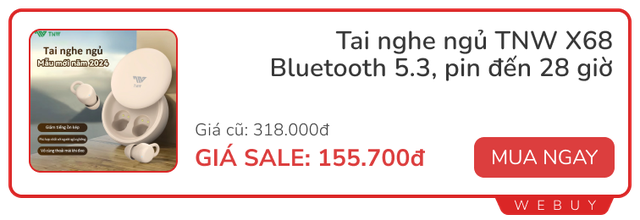 Gợi ý tai nghe không dây siêu nhỏ nhẹ đeo đi ngủ: Thiết kế đặc biệt ít cấn tai, rẻ nhất chưa đến 100.000đ- Ảnh 3.