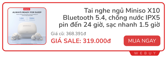 Gợi ý tai nghe không dây siêu nhỏ nhẹ đeo đi ngủ: Thiết kế đặc biệt ít cấn tai, rẻ nhất chưa đến 100.000đ- Ảnh 10.