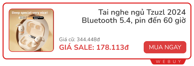 Gợi ý tai nghe không dây siêu nhỏ nhẹ đeo đi ngủ: Thiết kế đặc biệt ít cấn tai, rẻ nhất chưa đến 100.000đ- Ảnh 4.