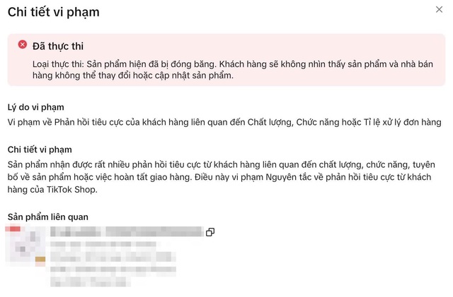 Nhiều người bán hàng trên TikTok Shop than trời khi bị khoá sản phẩm vì lý do hết sức trời ơi này- Ảnh 2.