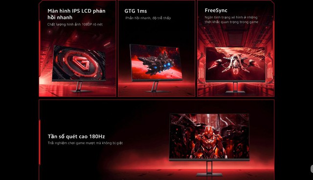 Đây là màn hình gaming mới của Xiaomi: tần số quét 180Hz, tấm nền IPS, hỗ trợ AMD FreeSync, giá chỉ hơn 2 triệu đồng- Ảnh 3.