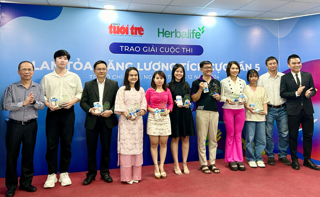 Herbalife Việt Nam đồng h&agrave;nh c&ugrave;ng B&aacute;o Tuổi trẻ tổ chức Cuộc thi Lan tỏa năng lượng t&iacute;ch cực lần thứ năm li&ecirc;n tiếp - Ảnh 2.