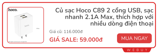 20 deal sale tưng bừng dịp đầu năm: Đồng hồ thông minh, tai nghe, màn hình, củ sạc, Mitag... chỉ từ 57.000đ- Ảnh 6.