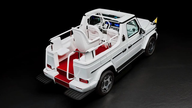 Mercedes-Benz tặng G-Class điện cho Giáo hoàng làm xe di chuyển: Thiết kế lạ mắt, dễ là chiếc Popemobile mạnh nhất lịch sử- Ảnh 6. Mercedes-Benz tặng G-Class điện cho Giáo hoàng làm xe di chuyển: Thiết kế lạ mắt, dễ là chiếc Popemobile mạnh nhất lịch sử- Ảnh 6.