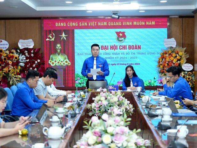 Đại hội Chi đoàn Ban Thanh niên Công nhân và Đô thị Trung ương Đoàn, nhiệm kỳ 2024 - 2027- Ảnh 1.