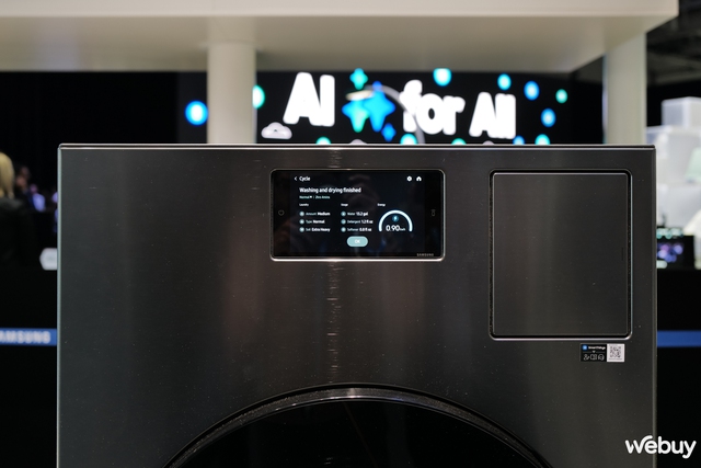 [IFA 2024] Máy giặt sấy Samsung BESPOKE AI Laundry Combo xong việc chỉ trong 98 phút, nay còn nghe gọi được điện thoại- Ảnh 2.