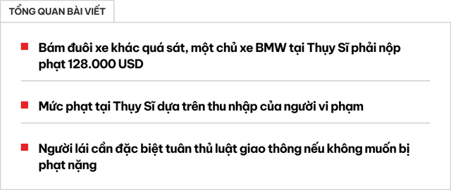 Tài xế BMW bị phạt hơn 3 tỉ vì bám quá sát đuôi xe trước, lý do là... quá giàu- Ảnh 1. Tài xế BMW bị phạt hơn 3 tỉ vì bám quá sát đuôi xe trước, lý do là... quá giàu- Ảnh 1.