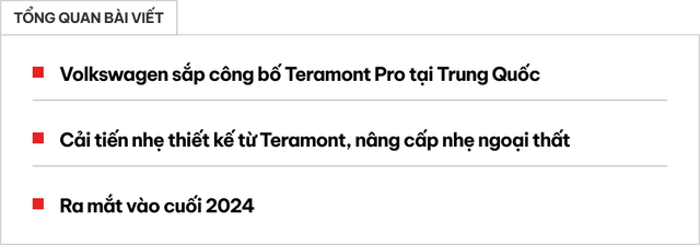 Volkswagen Teramont Pro lộ diện: Cải tiến thiết kế, máy 2.0L 268 mã lực, sản xuất tại Trung Quốc, ra mắt cuối năm nay- Ảnh 1.