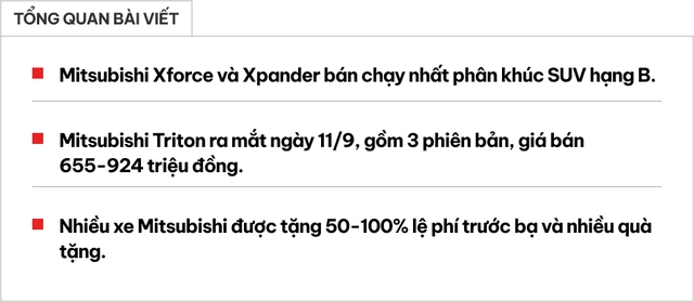 Mitsubishi chi đậm hàng trăm tỷ cho người Việt mua xe, càn quét top bán chạy- Ảnh 1.