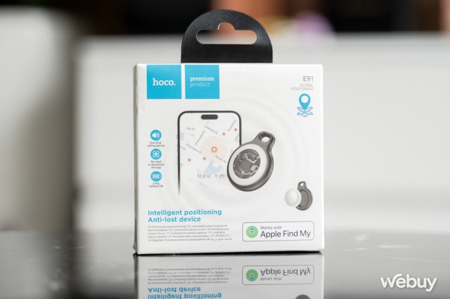 Dùng thử Smart Tag Hoco E91: Tương thích Apple Find My, thiết kế trong suốt, tặng case silicon và pin phụ, giá chỉ khoảng 150.000đ- Ảnh 1.