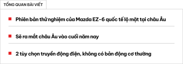Mazda EZ-6 nếu về Việt Nam trông sẽ thế này: Thêm cánh gió, mâm tối màu, bản động cơ giống Kicks chạy được 1.000km- Ảnh 1. Mazda EZ-6 nếu về Việt Nam trông sẽ thế này: Thêm cánh gió, mâm tối màu, bản động cơ giống Kicks chạy được 1.000km- Ảnh 1.