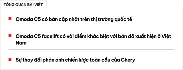 Omoda C5 chưa chính thức ra mắt Việt Nam đã có bản cập nhật: Mặt tiền mới gần giống bản điện, động cơ vẫn mạnh 150 mã lực- Ảnh 1.