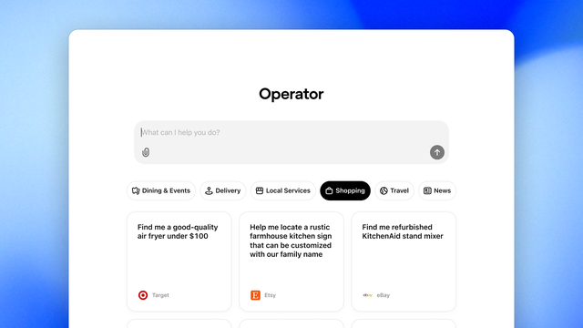 OpenAI ra mắt "tác nhân AI" Operator: Tại sao bạn lại cần một AI lướt web hộ mình khi chỉ cần vài cú click chuột là xong?- Ảnh 1. OpenAI ra mắt "tác nhân AI" Operator: Tại sao bạn lại cần một AI lướt web hộ mình khi chỉ cần vài cú click chuột là xong?- Ảnh 1.