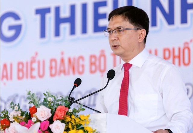 Ông Nguyễn Mạnh Cường, Phó Chủ tịch UBND TP.HCM phát biểu tại Lễ khởi công.