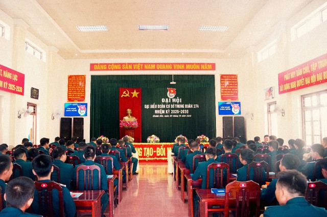 Đoàn cơ sở Trung đoàn 274 tổ chức Đại hội đại biểu nhiệm kỳ 2025-2030- Ảnh 2.