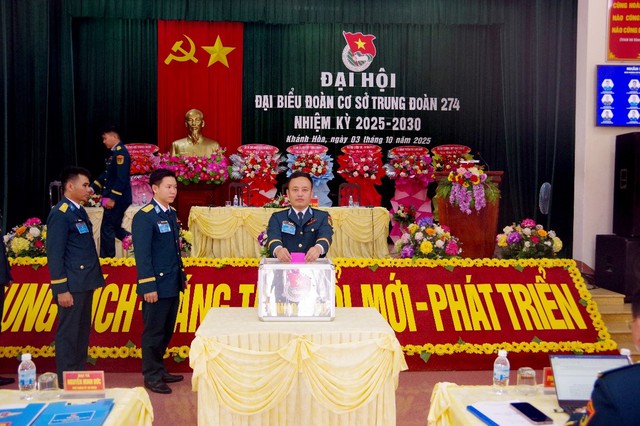 Đoàn cơ sở Trung đoàn 274 tổ chức Đại hội đại biểu nhiệm kỳ 2025-2030- Ảnh 5.