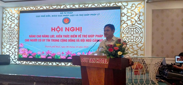 Thành phố Huế: Hàng trăm đại biểu được tập huấn, nâng cao năng lực, kiến thức về trợ giúp pháp lý- Ảnh 1.