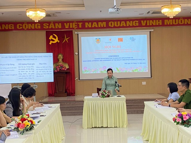 Hội nghị tập huấn kỹ năng ứng dụng công nghệ thông tin giám sát, thẩm định, đánh giá chất lượng, hiệu quả trong trợ giúp pháp lý- Ảnh 4.